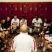 Milan Head Coach Josh Tropea talks to the team at halftime on Friday. Daniel Brenner I AnnArbor.com